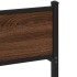 Estructura de cama sin colchón madera marrón roble 120x190