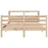 Estructura de cama con cabecero madera de pino blanco