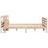Estructura de cama con cabecero madera de pino blanco