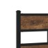 Estructura de cama sin colchón metal roble ahumado 160x200
