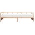 Sofá cama con colchón madera maciza de pino 80x200