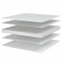 Colchón de espuma viscoelástica blanco 200x200x17