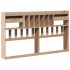 Cabecero de cama con almacenaje madera maciza de pino 200