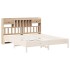 Cabecero de cama con almacenaje madera maciza de pino 200