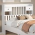 Cabecero de cama almacenaje madera maciza pino blanco 135