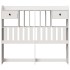 Cabecero de cama almacenaje madera maciza pino blanco 135
