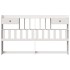 Cabecero de cama almacenaje madera maciza pino blanco 180