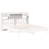 Cabecero de cama almacenaje madera maciza pino blanco 180
