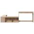 Mueble con escritorio madera maciza pino 222x107x75