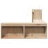 Mueble con escritorio madera maciza pino 222x107x75