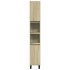Set de muebles de baño 3 pzas madera contrachapada roble