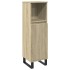 Set de muebles de baño 3 pzas madera contrachapada roble