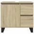 Set de muebles de baño 3 pzas madera contrachapada roble