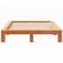 Cama sin colchón madera maciza de pino marrón cera 140x200