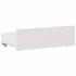 Cama con cabecero sin colchón madera maciza blanca 90x200