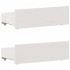 Cama con cabecero sin colchón madera maciza blanca 90x200
