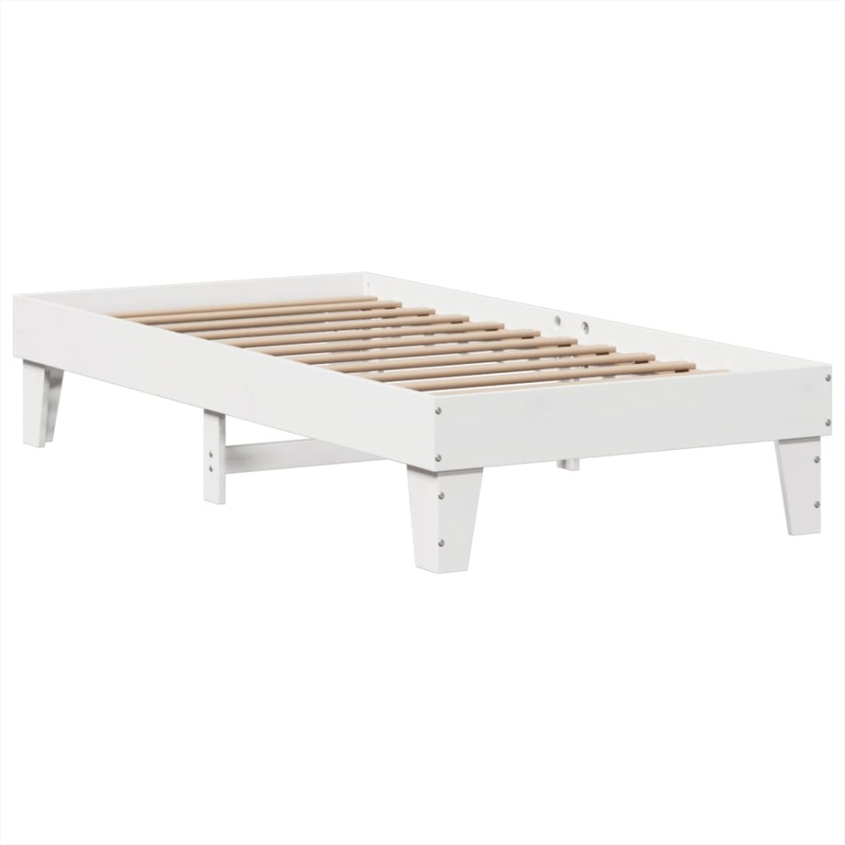 Estructura cama sin colchón madera maciza pino blanca