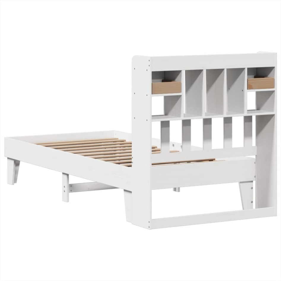 Estructura cama sin colchón madera maciza pino blanca
