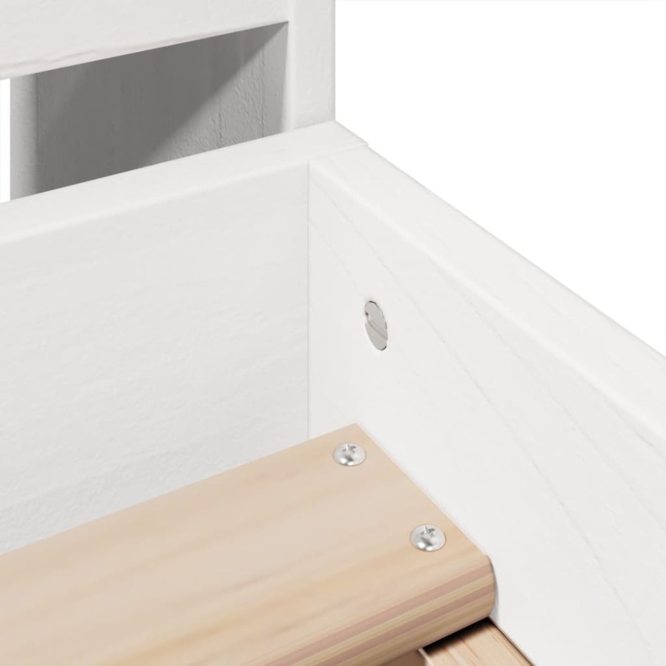 Estructura cama sin colchón madera maciza pino blanca