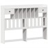 Estructura de cama sin colchón madera de pino blanca 140x200