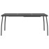 Juego de comedor de jardín 7 pzas malla metálica gris