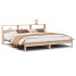 Estructura de cama sin colchón madera maciza de pino 200x200