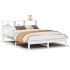 Estructura de cama sin colchón madera de pino blanca 140x200