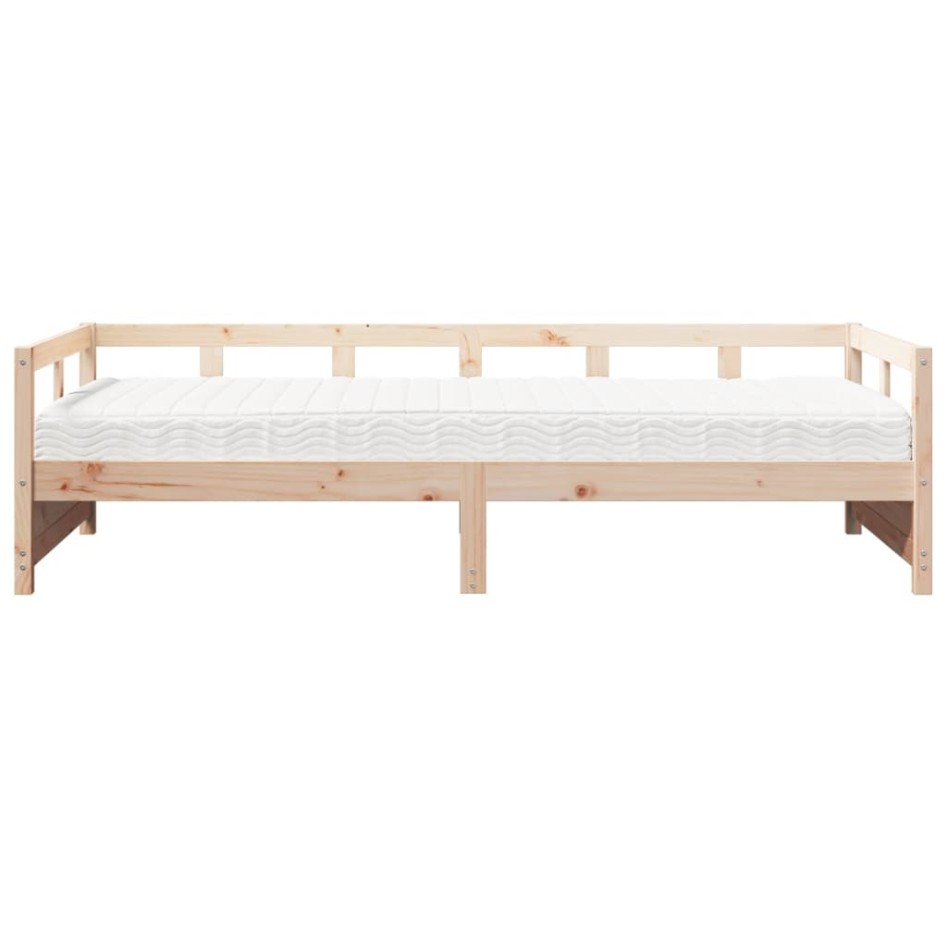 Sofá cama con colchón madera maciza de pino 90x190