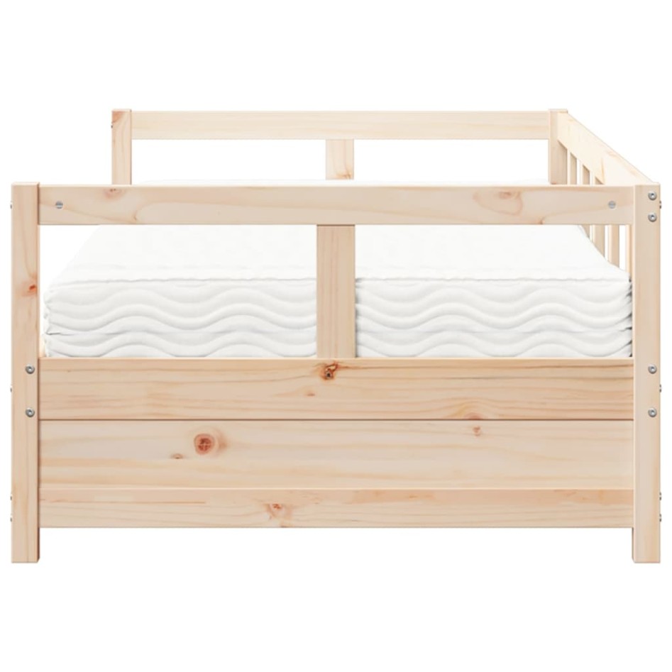 Sofá cama con colchón madera maciza de pino 90x190