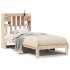 Cama con estantería sin colchón madera maciza de pino 90x200