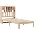 Cama con estantería sin colchón madera maciza de pino 90x200
