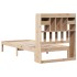 Cama con estantería sin colchón madera maciza de pino 90x200