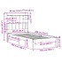 Cama con estantería sin colchón madera maciza de pino 90x200