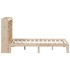 Cama con estantería sin colchón madera maciza de pino