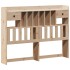 Cama con estantería sin colchón madera maciza de pino