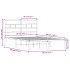 Estructura de cama sin colchón metal roble Sonoma 140x190