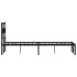 Estructura de cama sin colchón metal roble Sonoma 120x200