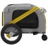 Remolque bicicleta mascotas hierro tela Oxford amarillo