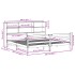Cama con estantería sin colchón madera maciza marrón 200x200