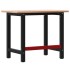 Banco de trabajo rectangular madera maciza roble 100x60x81,5