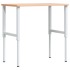 Banco de trabajo rectangular madera maciza 100x60x(71,5-98)