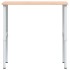 Banco de trabajo rectangular madera maciza 100x60x(71,5-98)