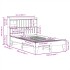 Estructura de cama sin colchón madera de pino blanco 135x190
