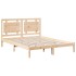 Cama extralarga sin colchón madera maciza 140x210