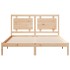 Cama extralarga sin colchón madera maciza 140x210
