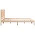 Cama extralarga sin colchón madera maciza 140x210