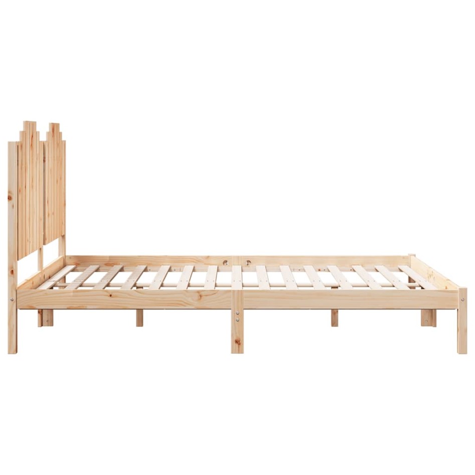 Cama extralarga sin colchón madera maciza 140x210