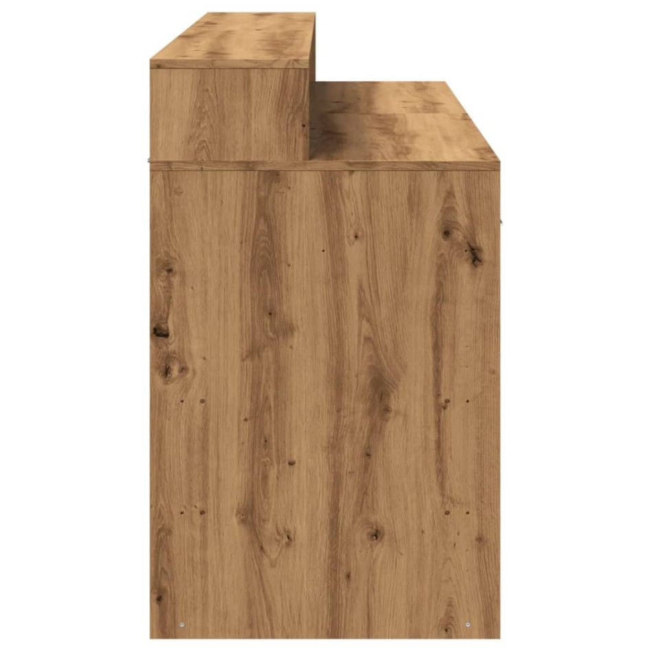 Escritorio con LED madera ingeniería roble artisian