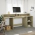 Escritorio con LED madera ingeniería roble Sonoma 200x55x91