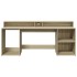 Escritorio con LED madera ingeniería roble Sonoma 200x55x91